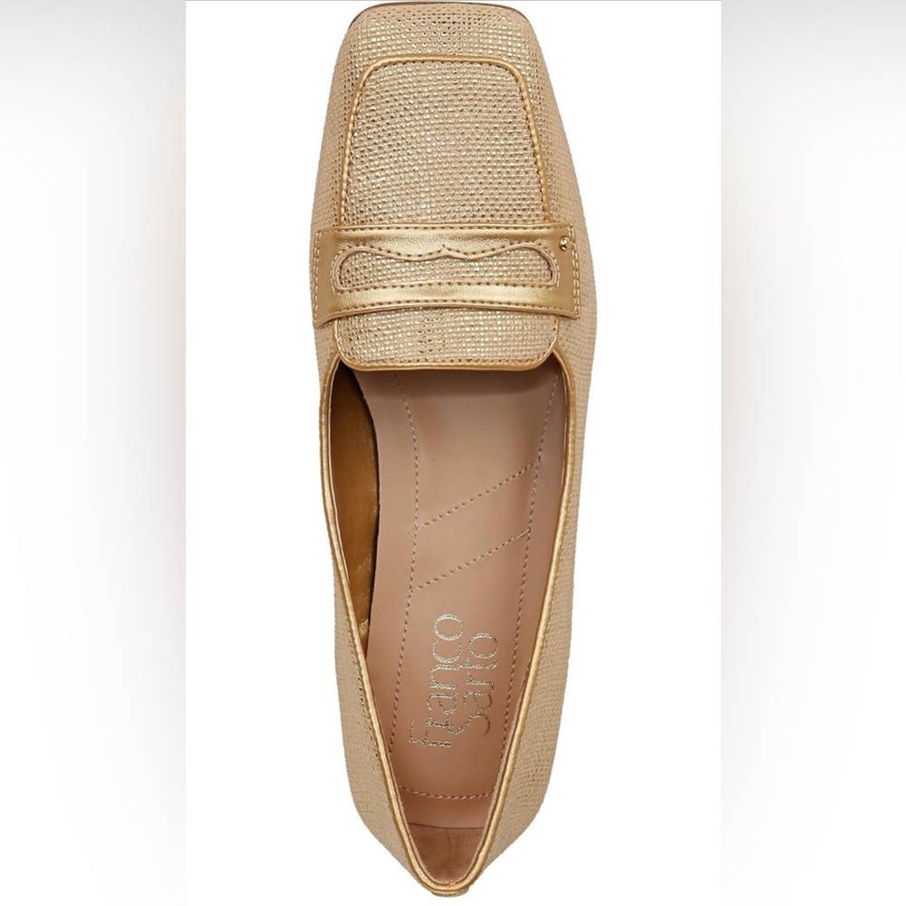 Franco Sarto Gold Loafer Flat - Size: 9 - NWOB - Picture 2 of 7